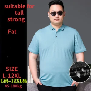 Quick-Dry Sports Polo – Plus Size Men's Performance Shirt